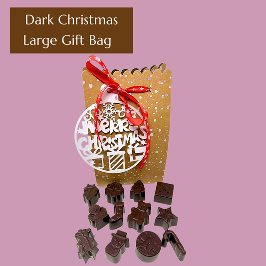 Classic Dark Christmas Chocolates Large Gift Bag